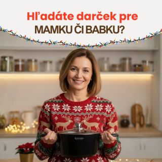 Ukážte im pod stromčekom, ako veľmi ich ľúbite. 🎁 Máme všetko od sady nožov, hrncov až po panvice či pekáče. Týmto...